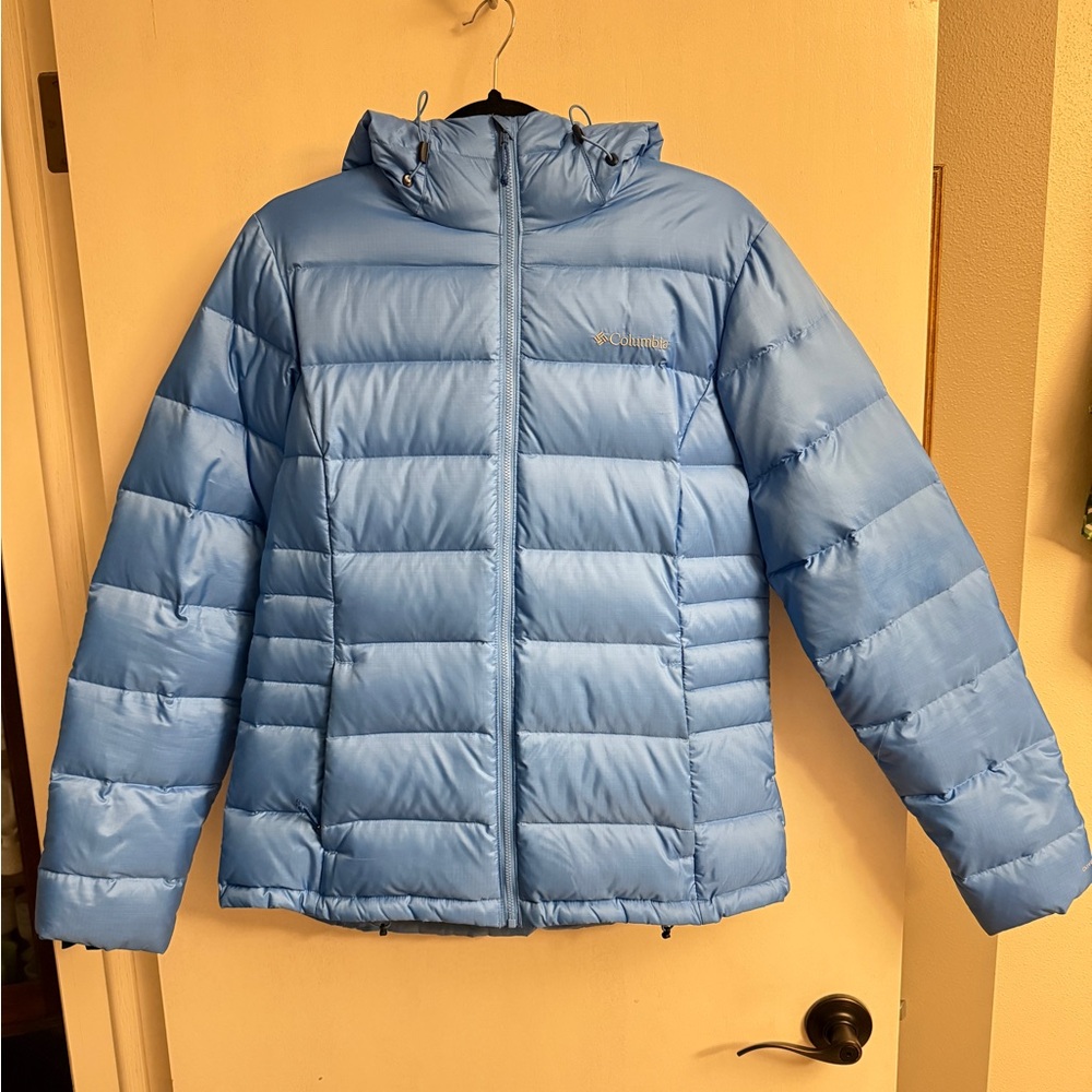 Columbia Omni Heat Blue Puffer Coat, medium